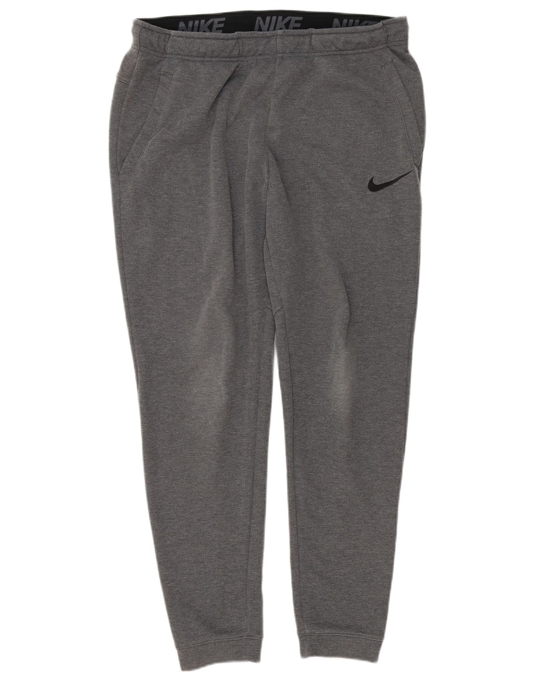 Nike Mens Dri Fit Calças de treino Joggers Grande Cinza Poliéster