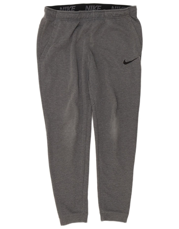 Nike Mens Dri Fit Calças de treino Joggers Grande Cinza Poliéster