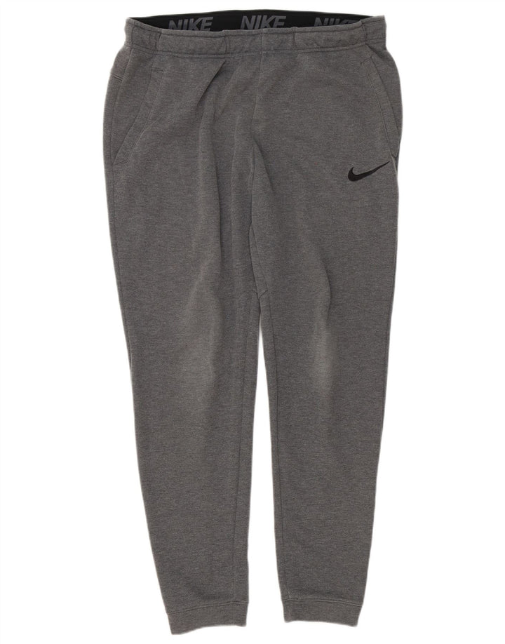 Nike Mens Dri Fit Calças de treino Joggers Grande Cinza Poliéster