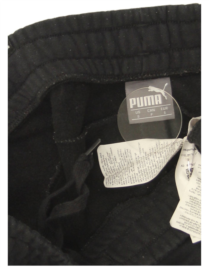 Calça de treino masculina Puma Joggers pequeno algodão preto