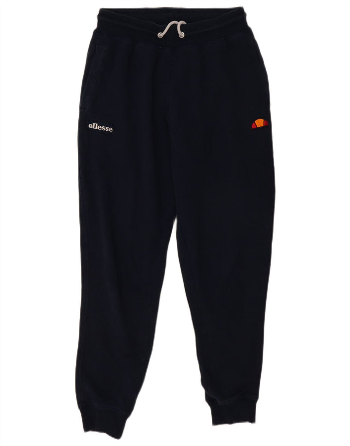 Calça de treino masculina Ellesse joggers pequena algodão azul marinho