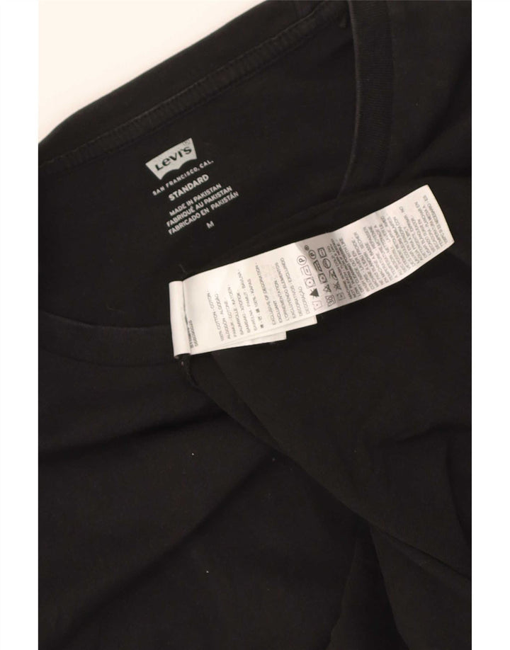 Camiseta masculina Levi's Standard Fit top médio algodão preto