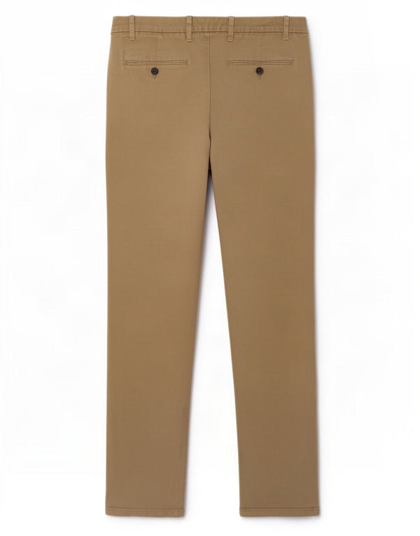 Calça Chino Masculina Marks & Spencer Regular Fit W34 L33 Algodão Bege