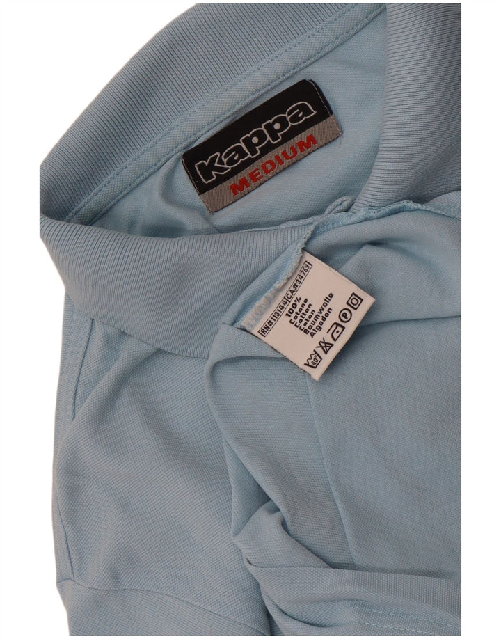 Camisa polo masculina Kappa algodão azul médio