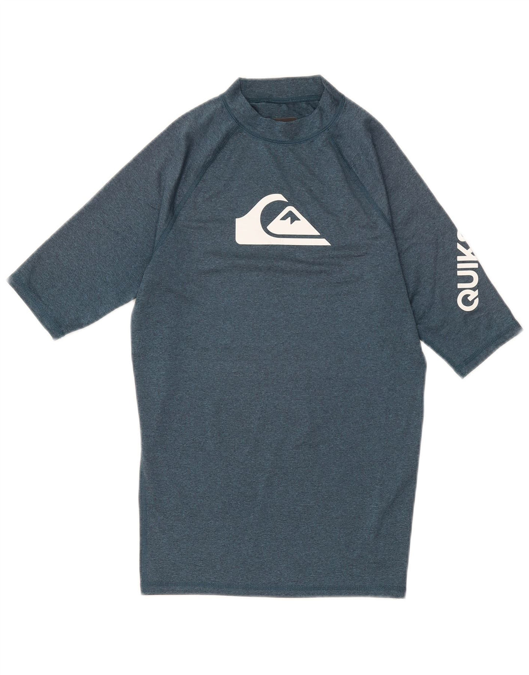 Camiseta masculina Quiksilver com estampa gráfica pequena azul