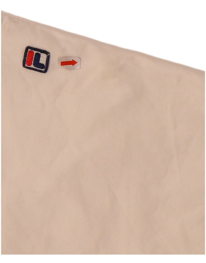 FILA Shorts Chino Feminino EU 40 Médio W30 Algodão Branco