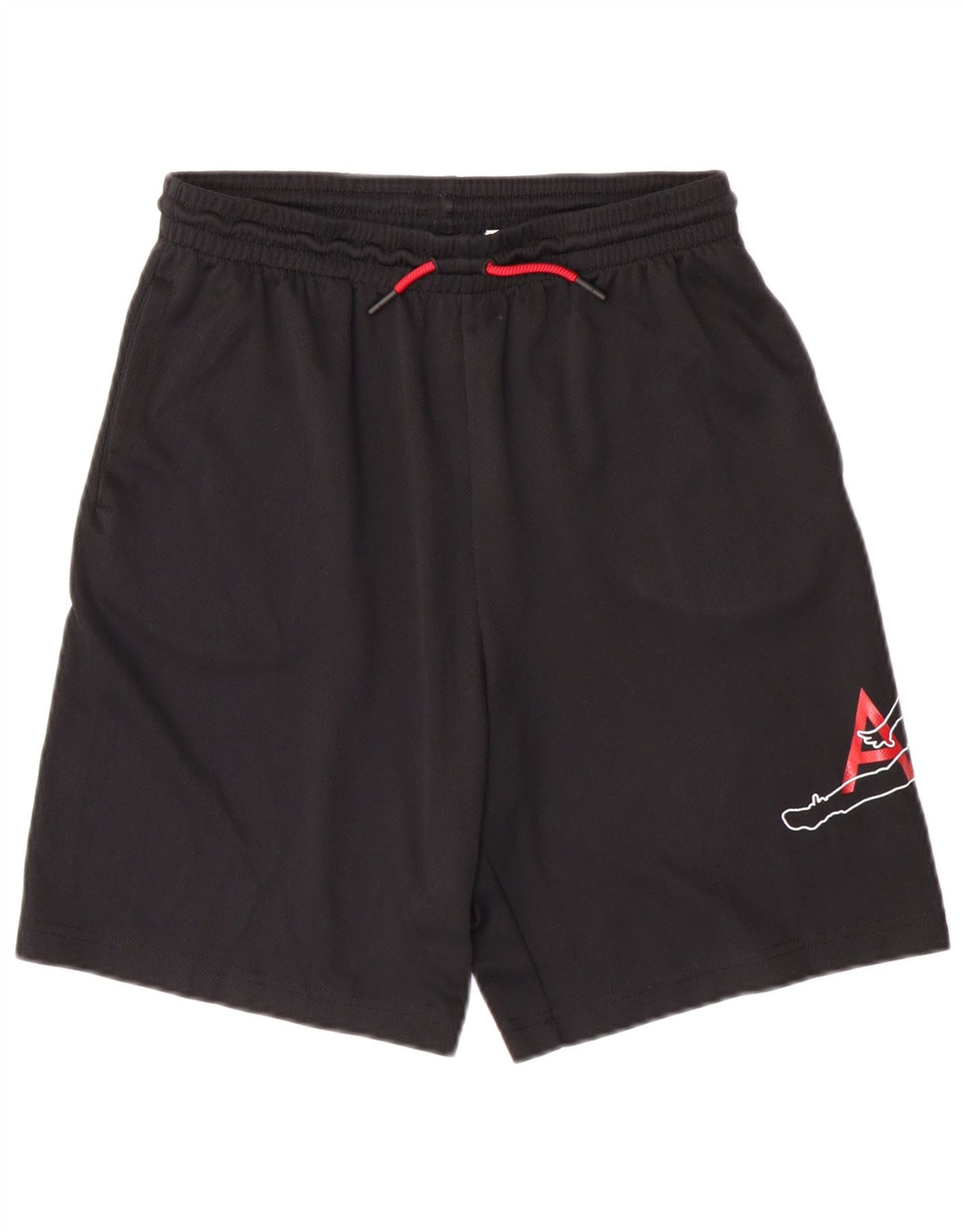 Shorts esportivos gráficos Jordan Boys 13-14 anos XL preto poliéster