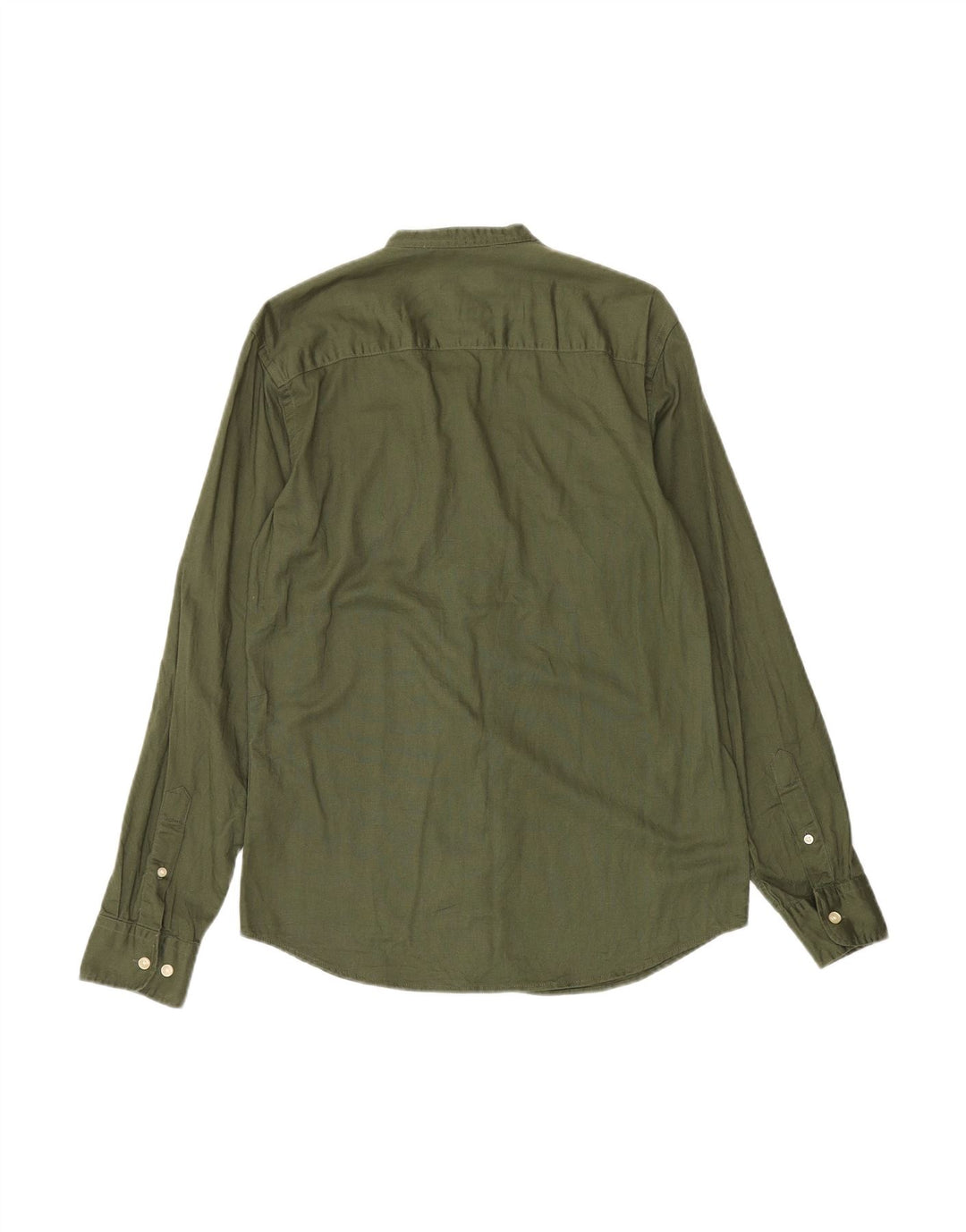 JACK & JONES Camisa masculina pequena de algodão verde