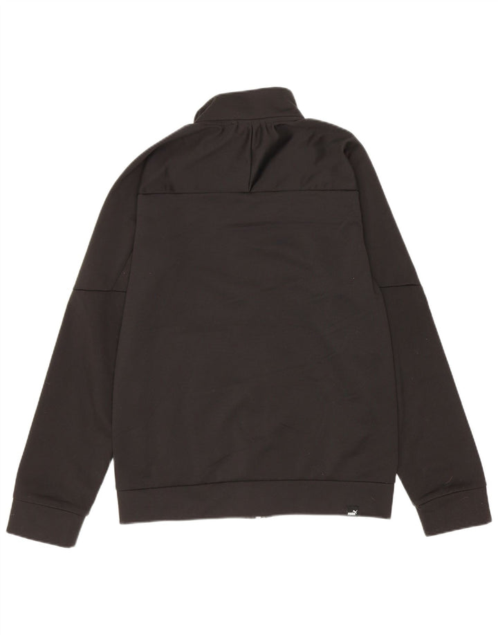 Jaqueta Puma Boys Graphic Tracksuit Top 11-12 Anos Poliéster Preto