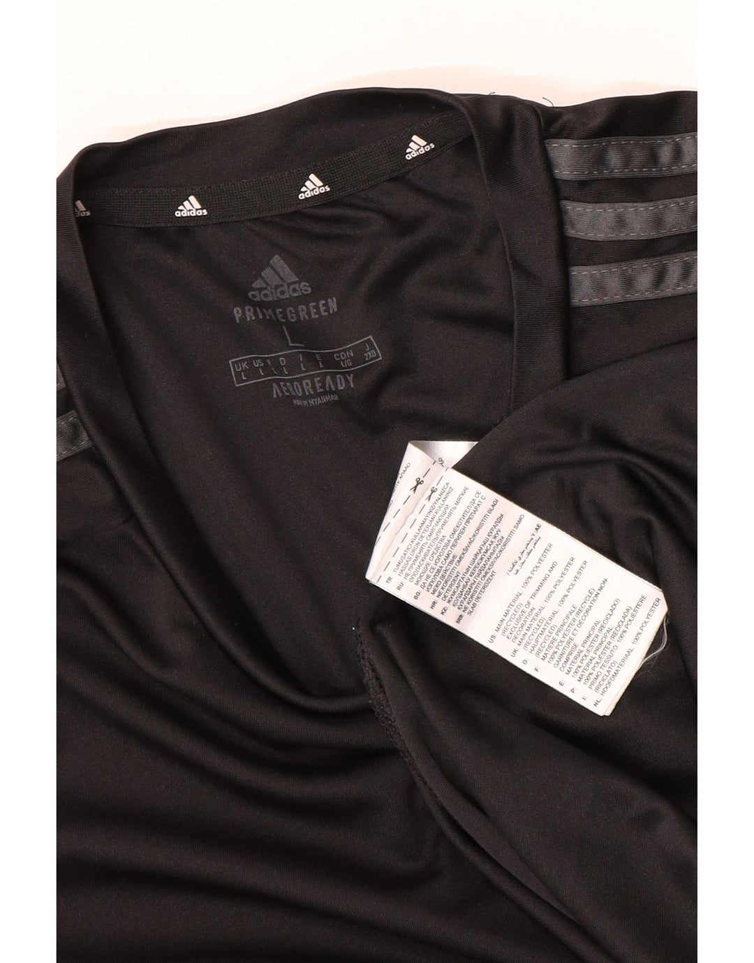 Adidas Mens Aeroready Camiseta Top Grande Poliéster Preto