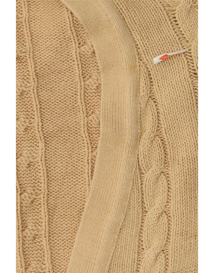 Suéter cardigã masculino Benetton IT 48 algodão bege médio