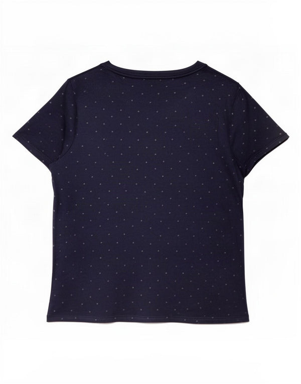 Camiseta feminina Levi's Top UK 14 médio azul marinho manchado
