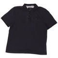 Camisa polo masculina Ted Baker tamanho 4 grande algodão azul marinho