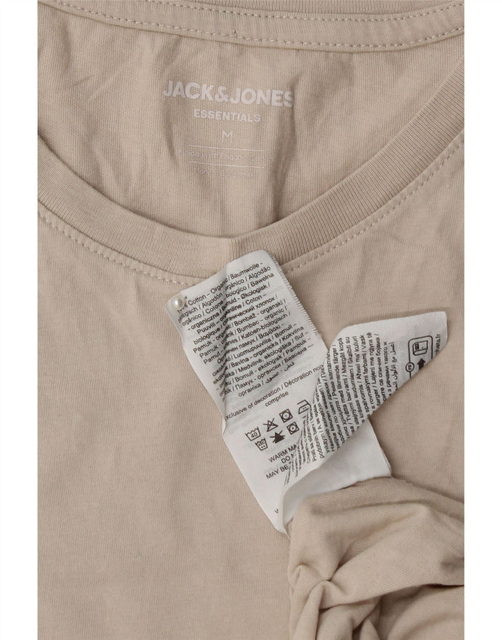 Camiseta masculina JACK & JONES algodão bege médio