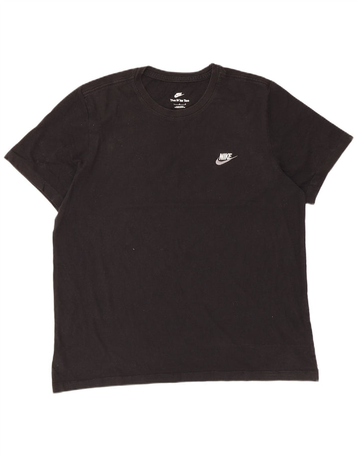 Camiseta masculina Nike grande algodão preto