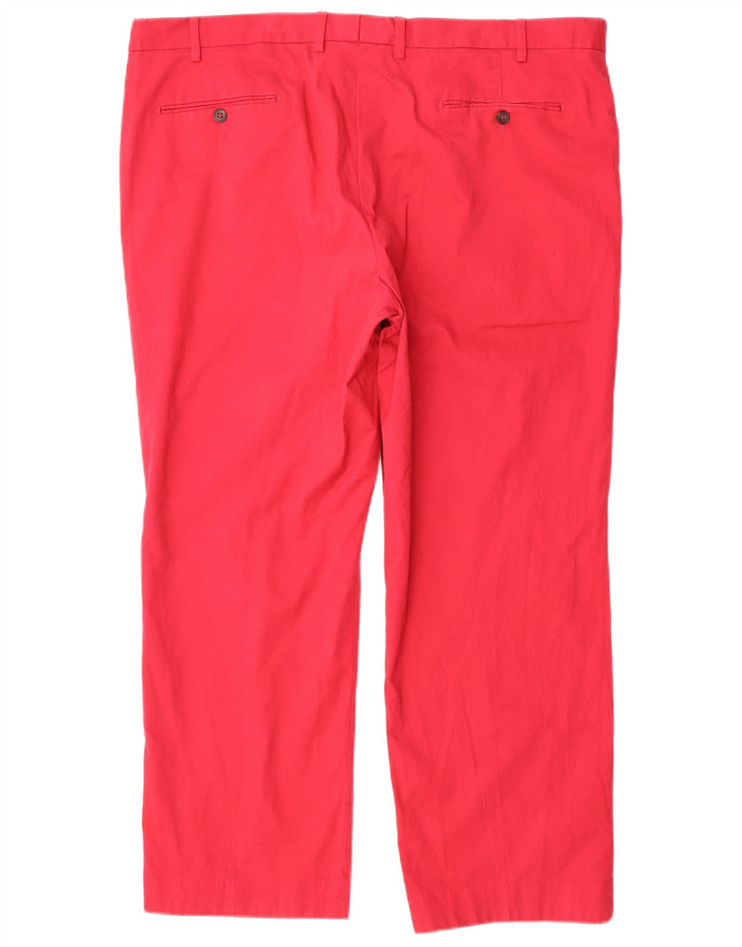 Calça feminina Marks & Spencer de terno reto W42 L29 algodão vermelho