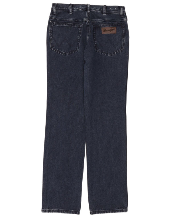 Wrangler Masculino Texas Straight Jeans W29 L32 Azul Marinho Algodão