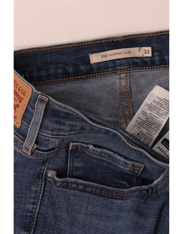 Calça jeans feminina Levi's 312 Shaping Slim W32 L30 azul algodão