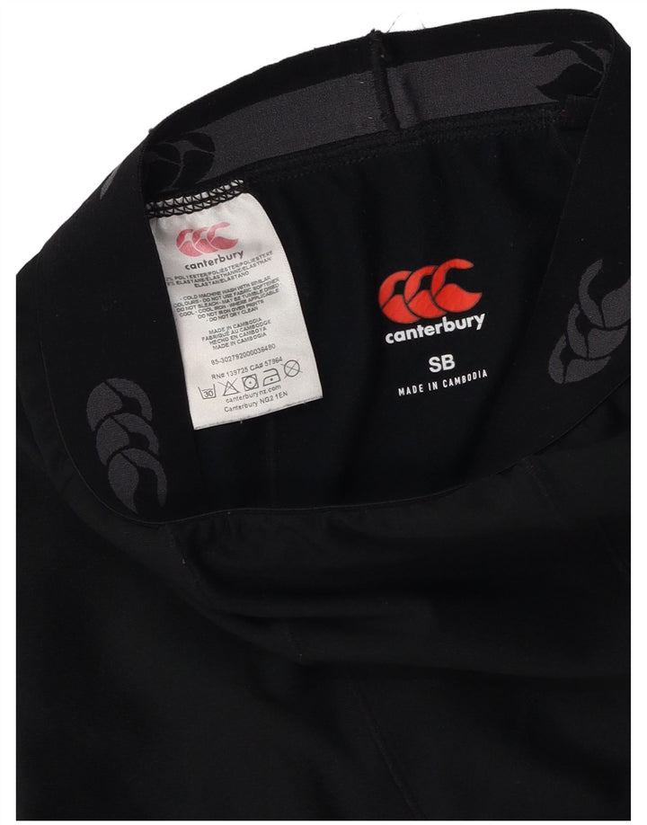 Canterbury Girls Graphic Leggings 7-8 anos pequeno poliéster preto