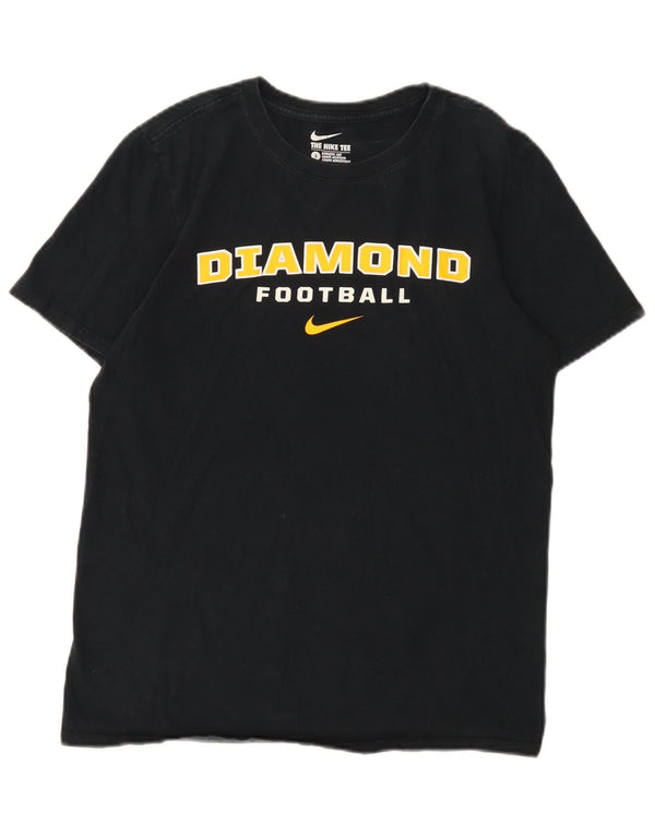 Camiseta Nike masculina Diamond Graphic Top pequena preta