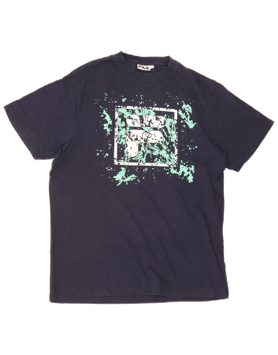 Camiseta masculina Fila Graphic pequena azul marinho