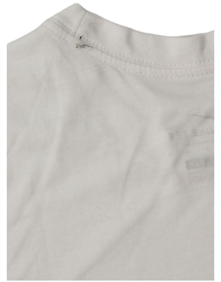 Camiseta Nike Masculina Dri Fit Graphic Top Pequeno Poliéster Branco