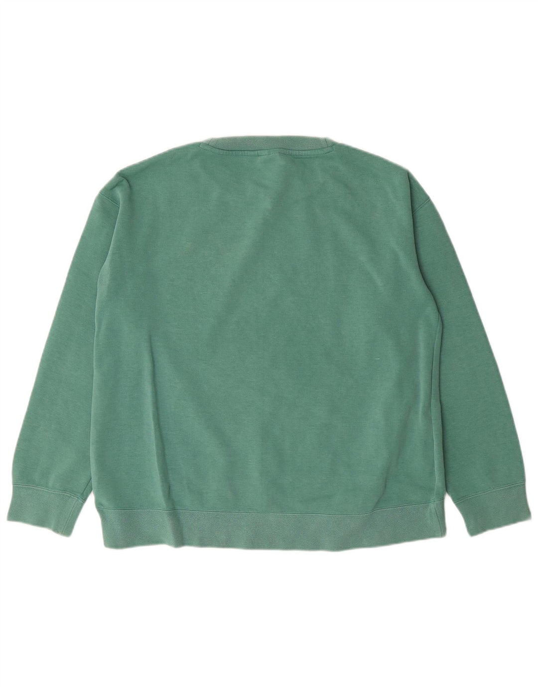 Adidas Womens Sweatshirt Jumper UK 8 Pequeno Verde Algodão