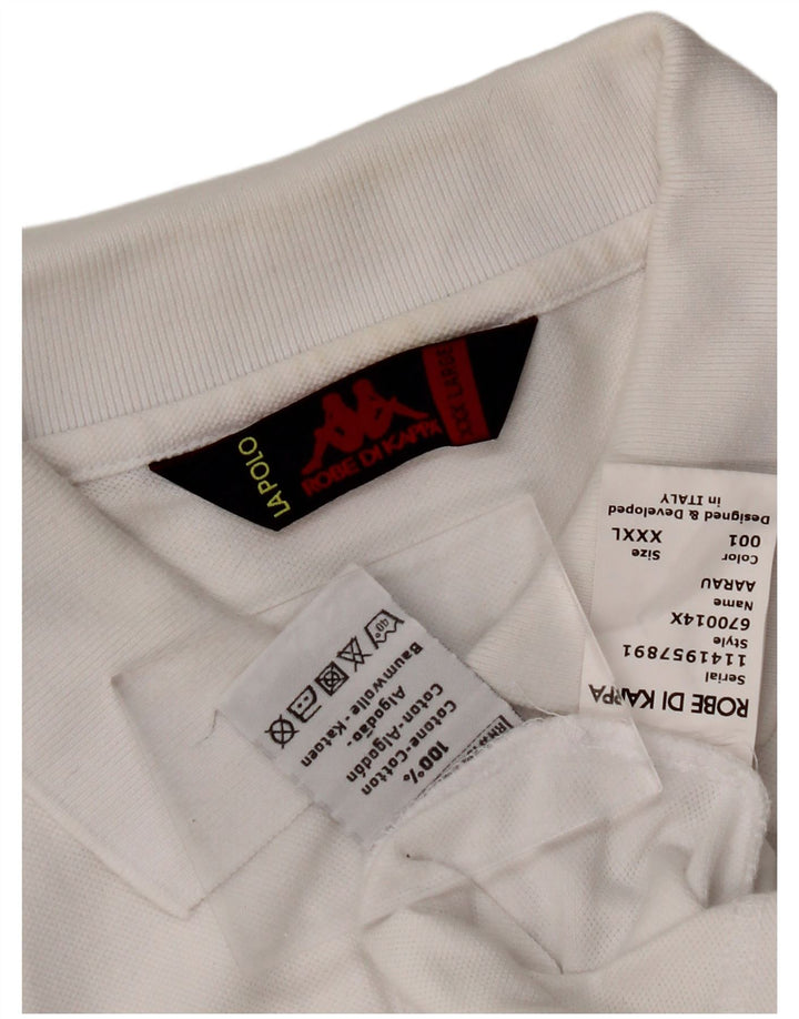 Camisa polo masculina KAPPA 3XL algodão branco