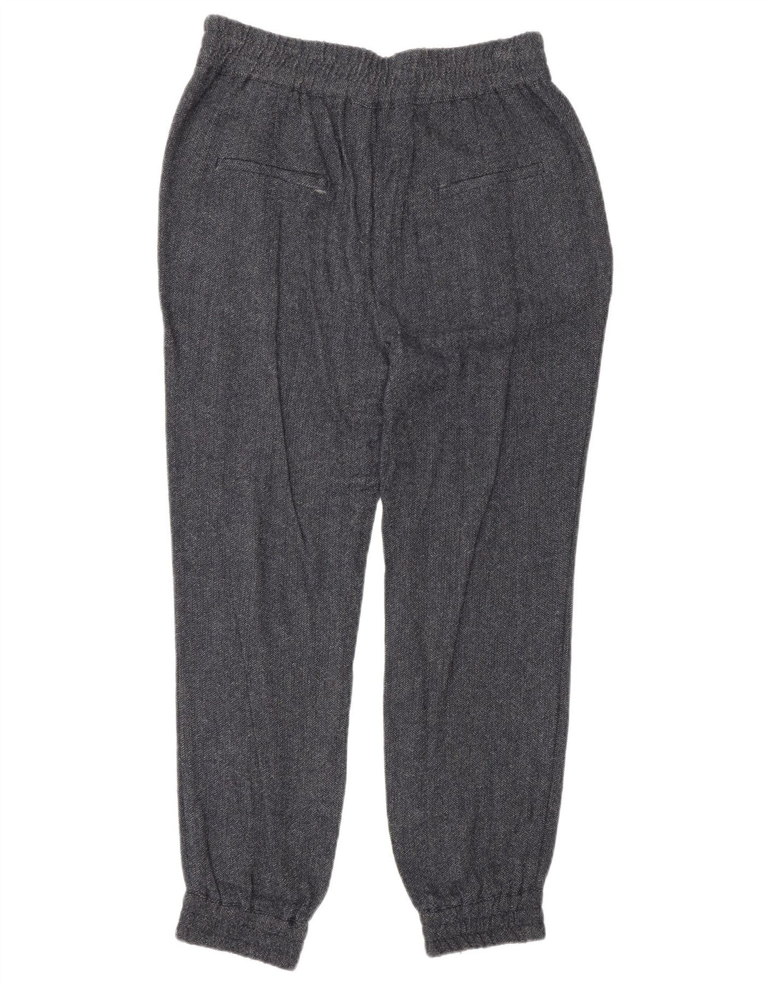 Calça jogger feminina Zara médio W28 L27 azul marinho espinha de peixe viscose