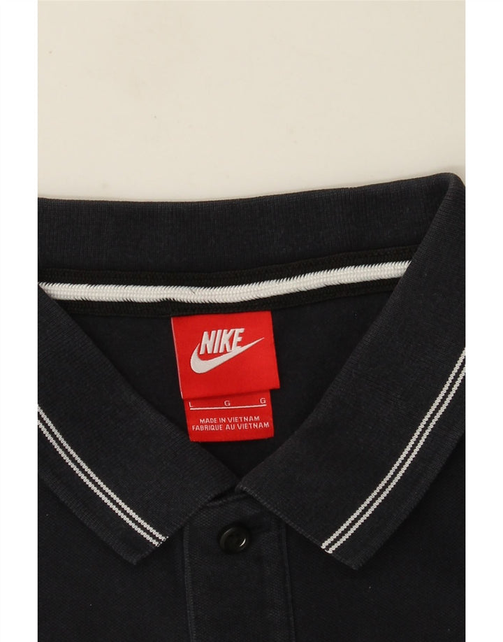 Camisa polo masculina Nike grande azul marinho