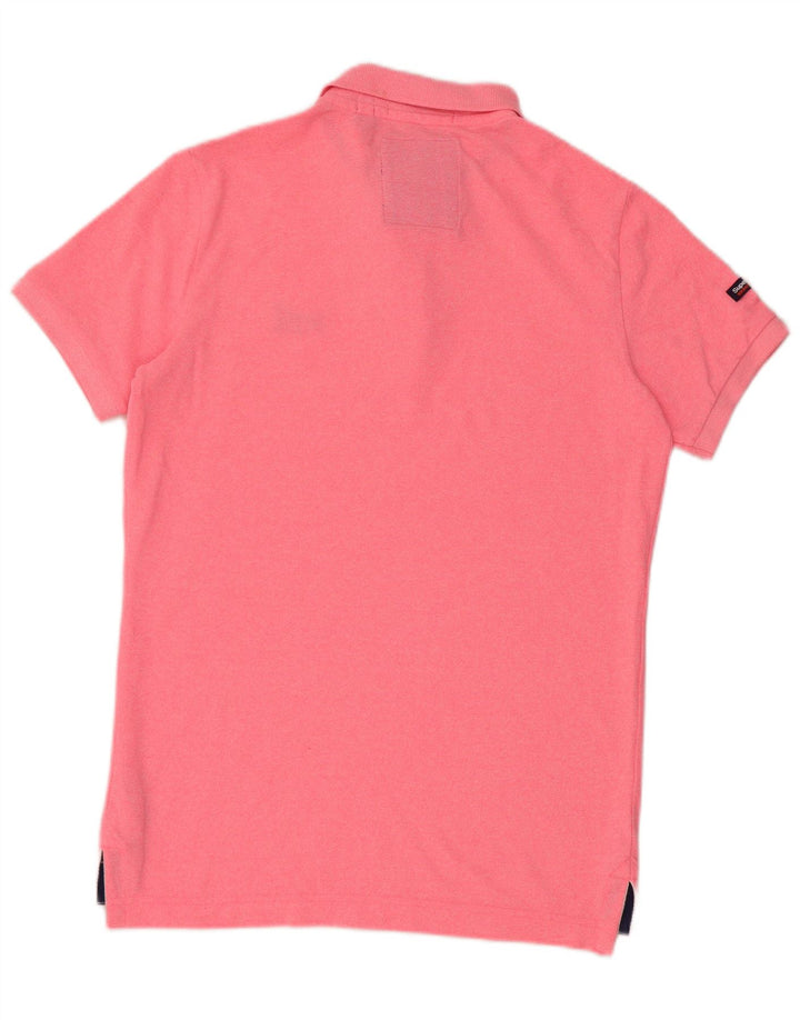 Camisa polo masculina Superdry médio algodão rosa