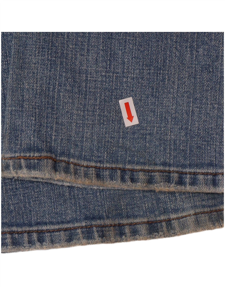 Jeans feminino LEVI'S 545 Low Bootcut US 4 pequeno W28 L32 algodão azul