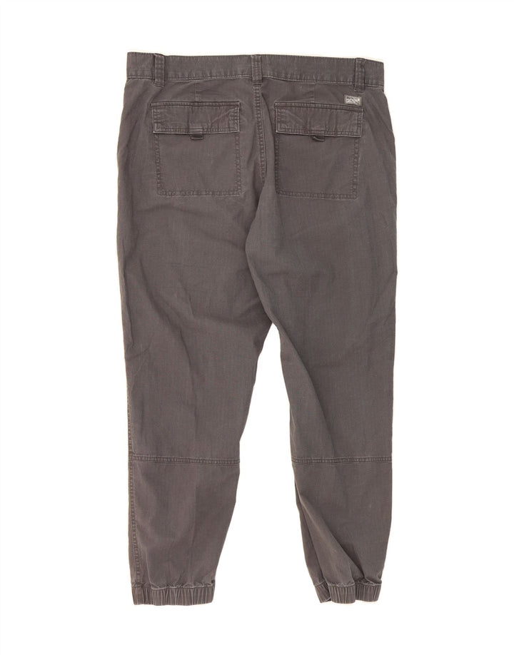 EDDIE BAUER Womens Joggers Cropped Trousers US 12 Large W34 L25 Grey Vintage Eddie Bauer and Second-Hand Eddie Bauer from Messina Hembry 