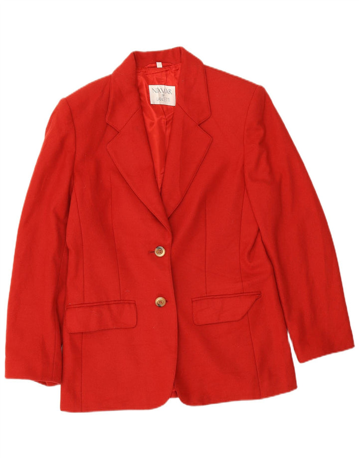 Jaqueta blazer feminina de 2 botões Nixmar By Lancetti IT 44 médio vermelho