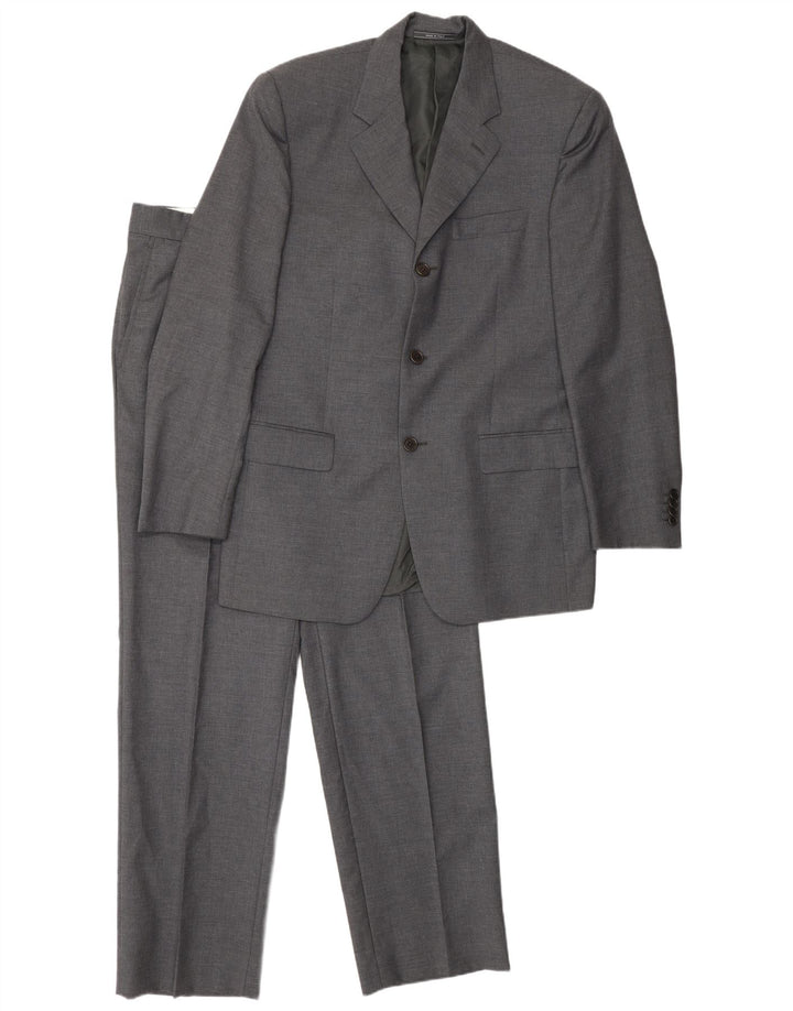 Terno masculino Cerruti 1881 com 3 botões e 2 peças IT 48 médio W34 L32 algodão cinza