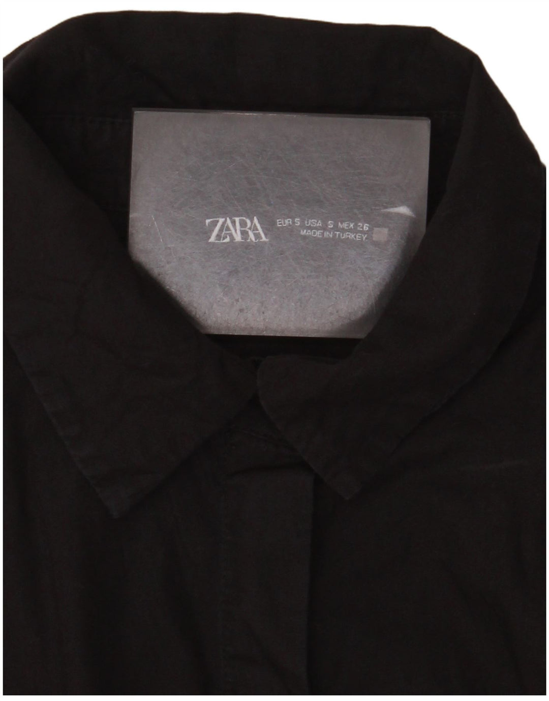 Blusa feminina sem mangas Zara Reino Unido 8 pequena preta