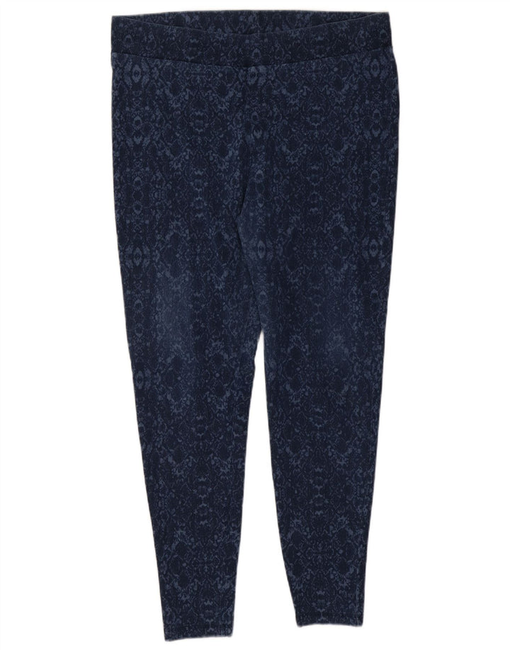 Leggings Marks & Spencer Mulher UK 18 XL Azul Ikat