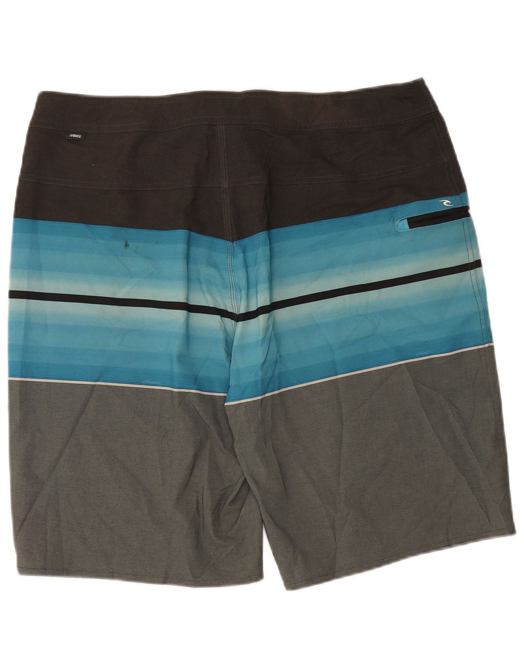 Shorts de natação masculino RIP CURL grande poliéster cinza Colourblock