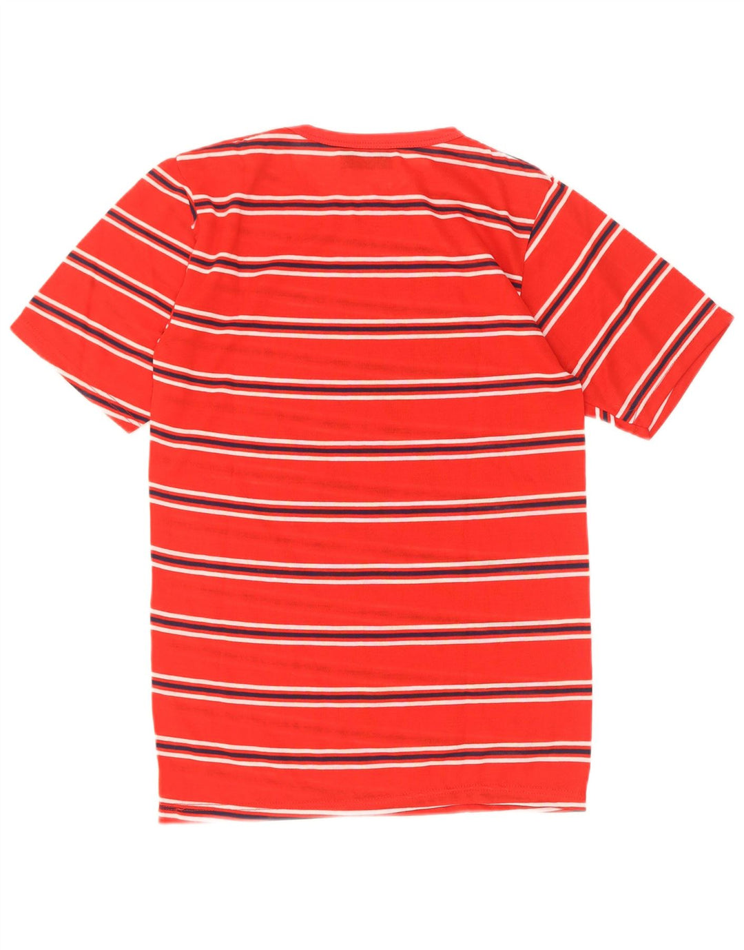 Camiseta masculina vintage top pequeno acrílico listrado vermelho