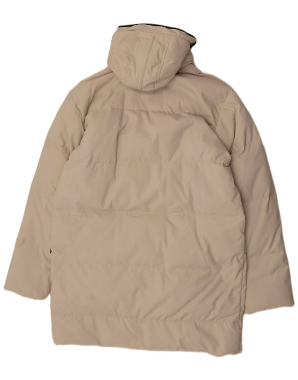 Casaco acolchoado com capuz masculino Diadora UK 42 XL off white poliamida