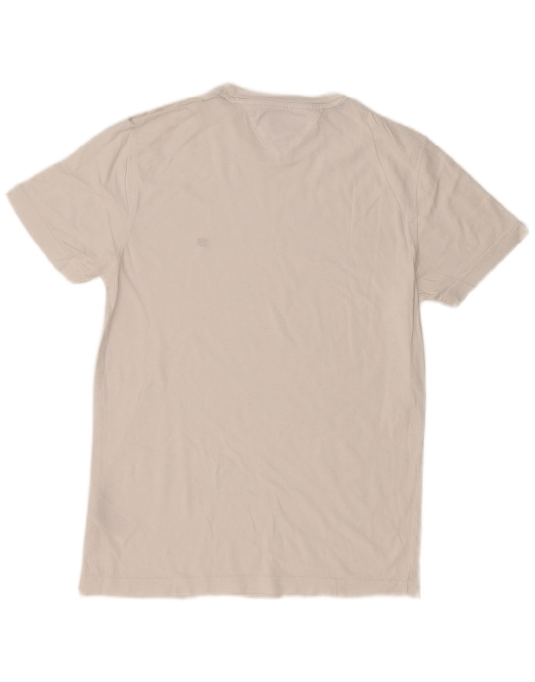 Camiseta masculina Tommy Hilfiger top pequeno algodão branco