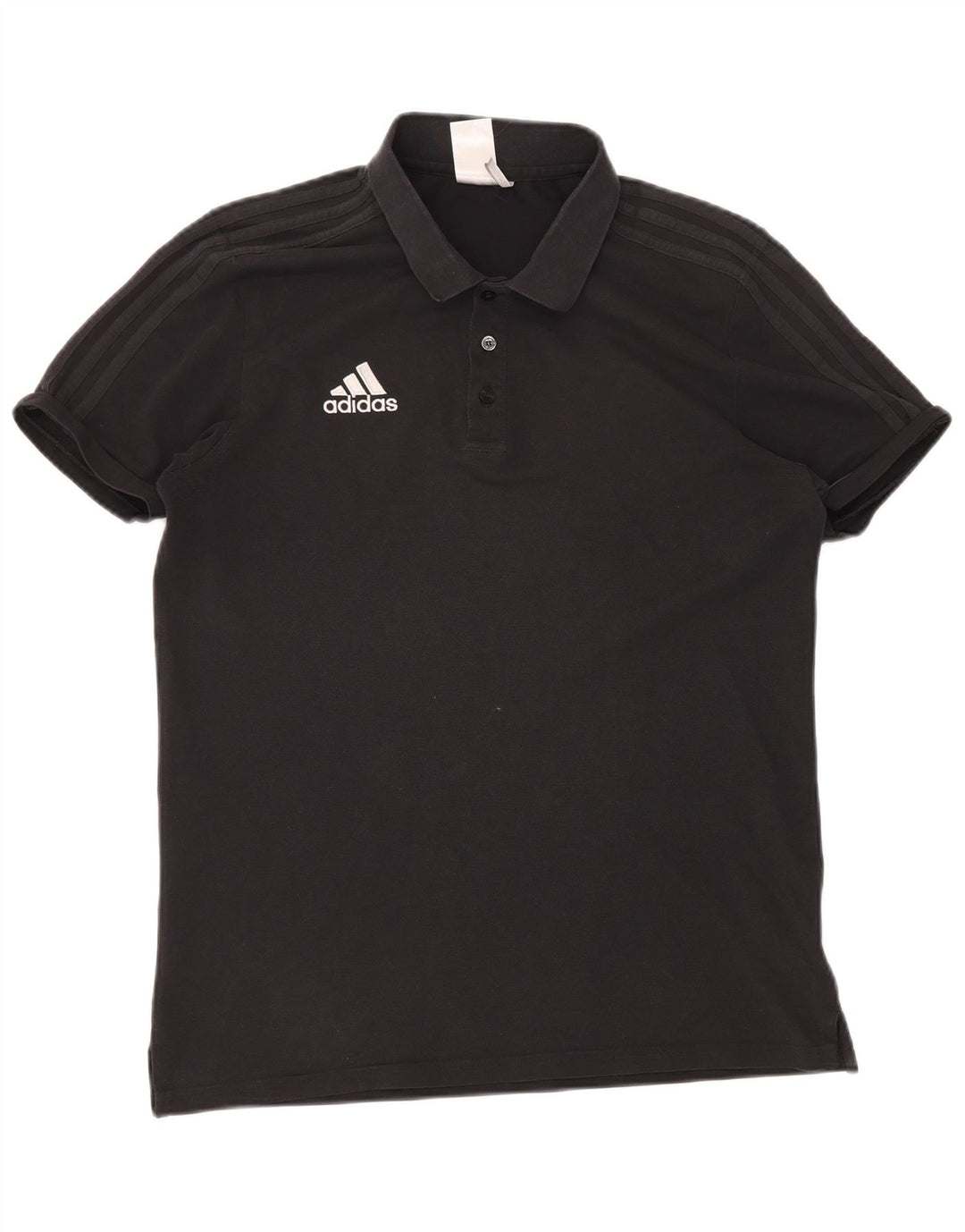 Camisa polo masculina Adidas Climalite grande algodão preto