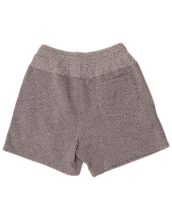 Shorts esportivos gráficos femininos Lotto pequenos esportes de poliéster cinza