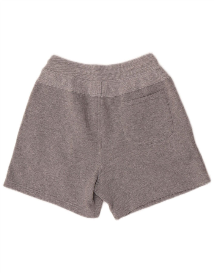 Shorts esportivos gráficos femininos Lotto pequenos esportes de poliéster cinza
