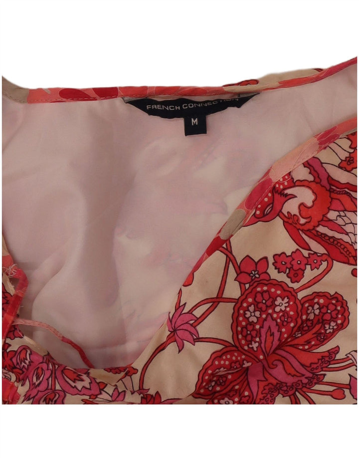 Top assimétrico feminino French Connection UK 12 médio floral multicolorido
