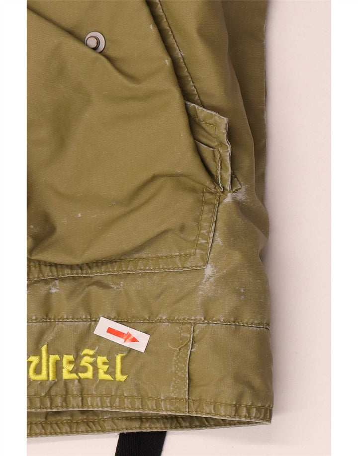 Jaqueta Bomber Diesel Boys Graphic com Capuz 13-14 Anos XL Cáqui Poliamida