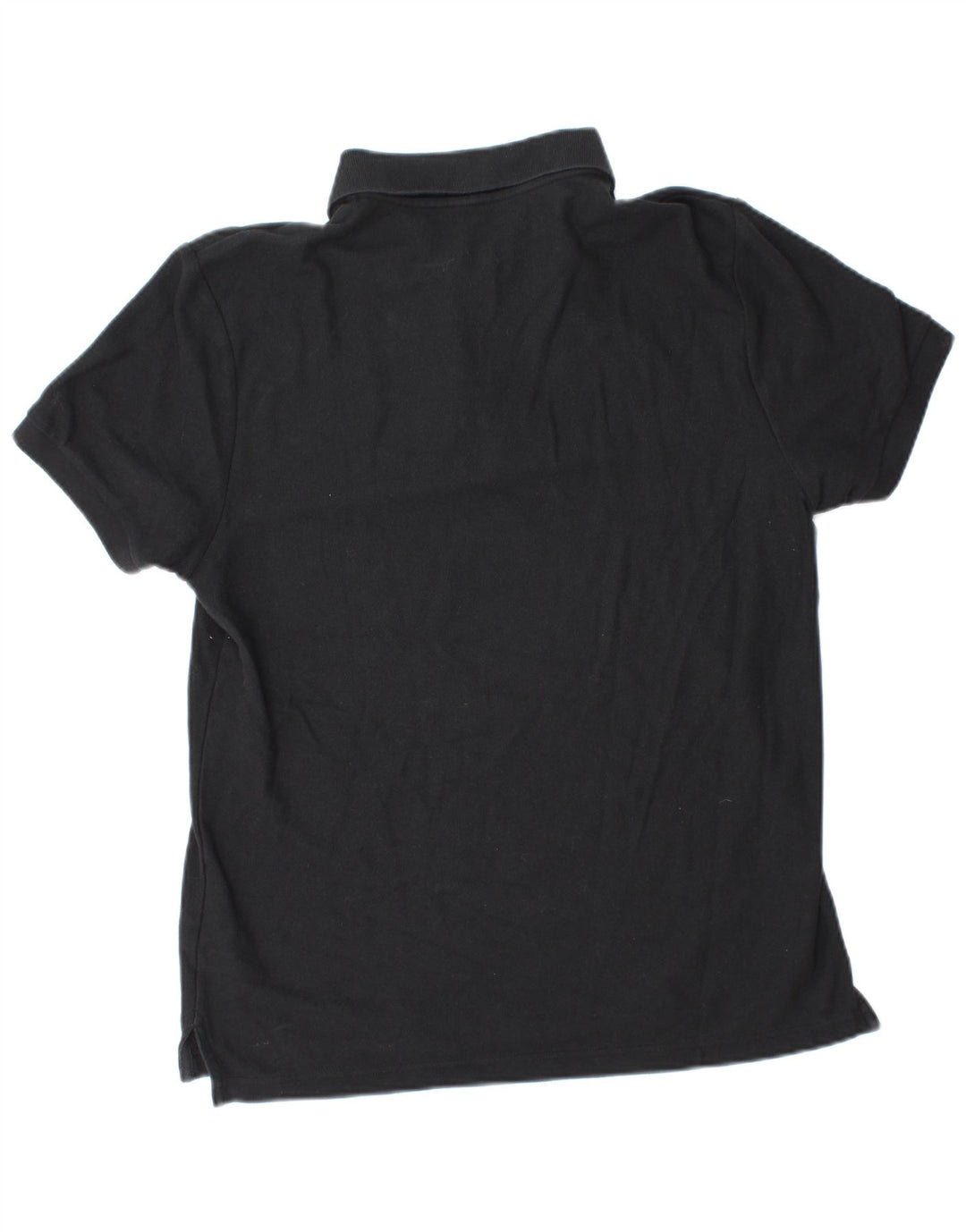 Camisa polo masculina NIKE de algodão preto médio