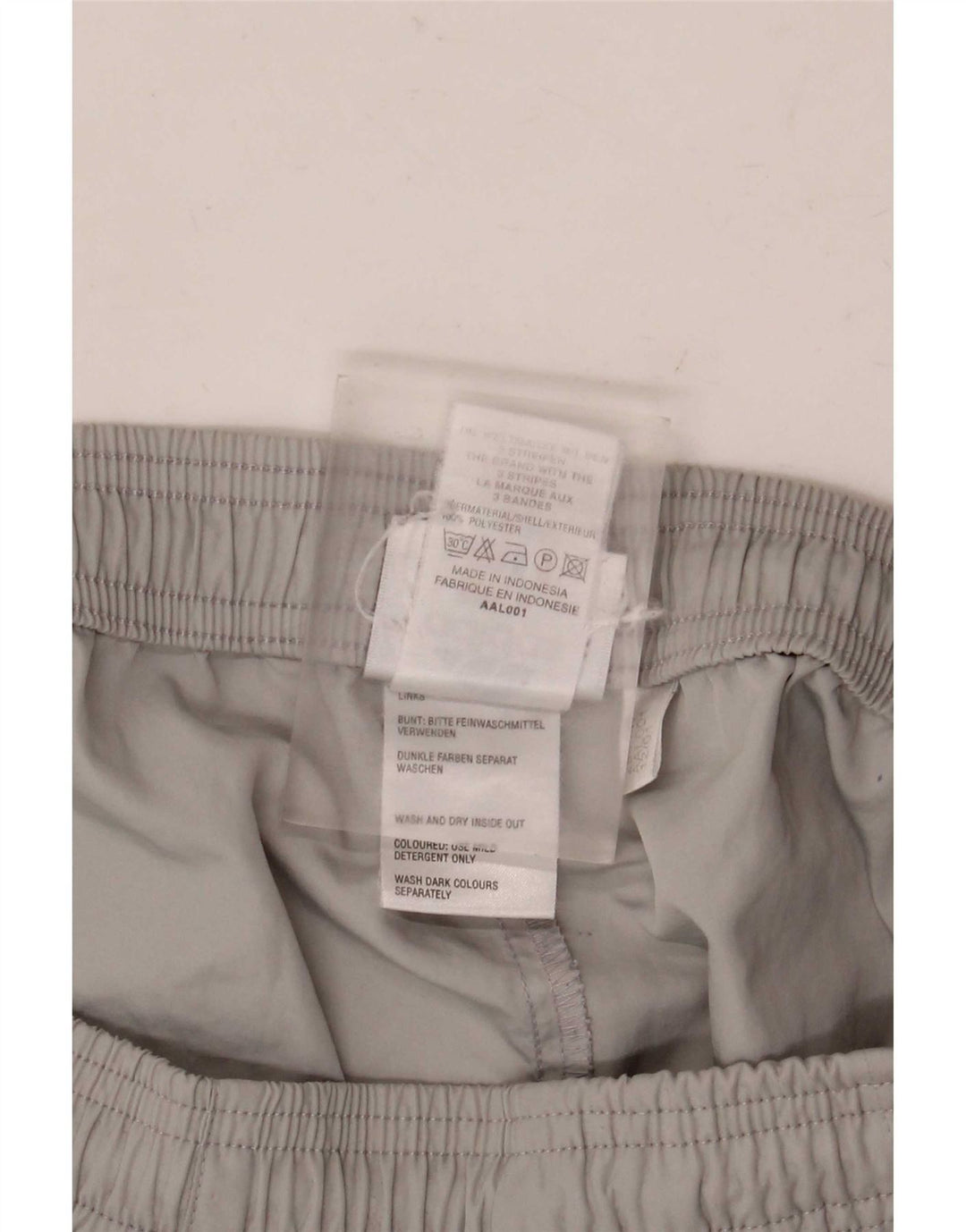 Shorts esportivos femininos Adidas UK 12 poliéster cinza médio