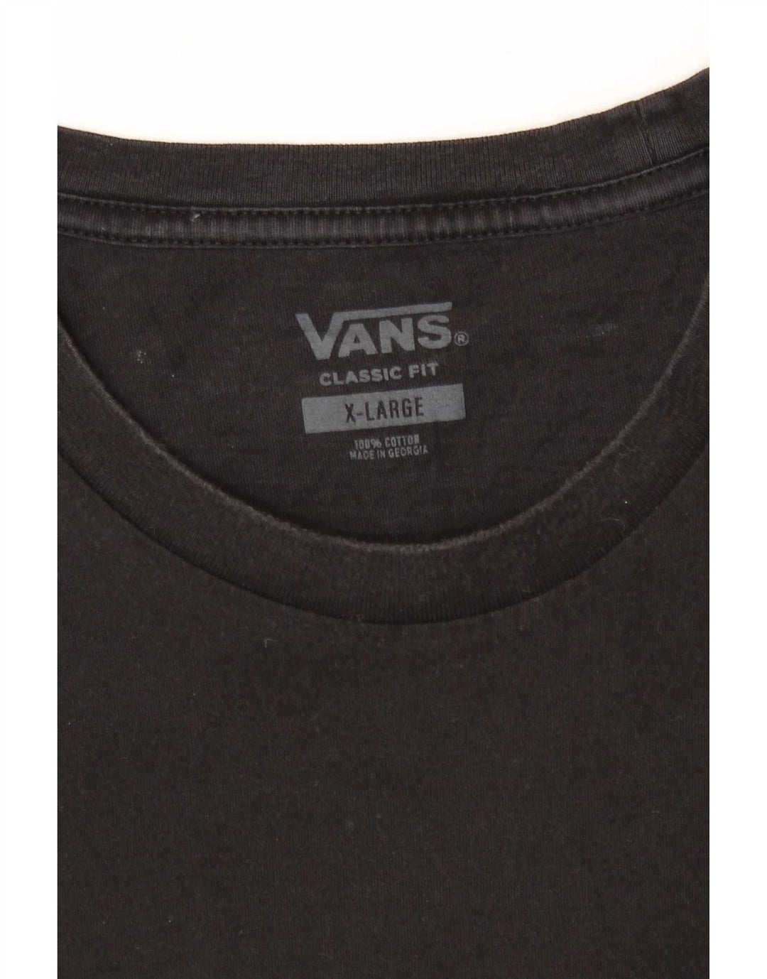 Camiseta Vans Masculina Classic Fit Top XL Algodão Preto