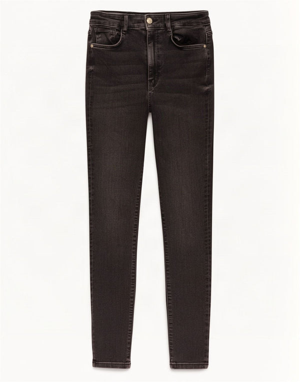 Zara Womens High Waist Skinny Jeans EU 40 Medium W30 L27 Black